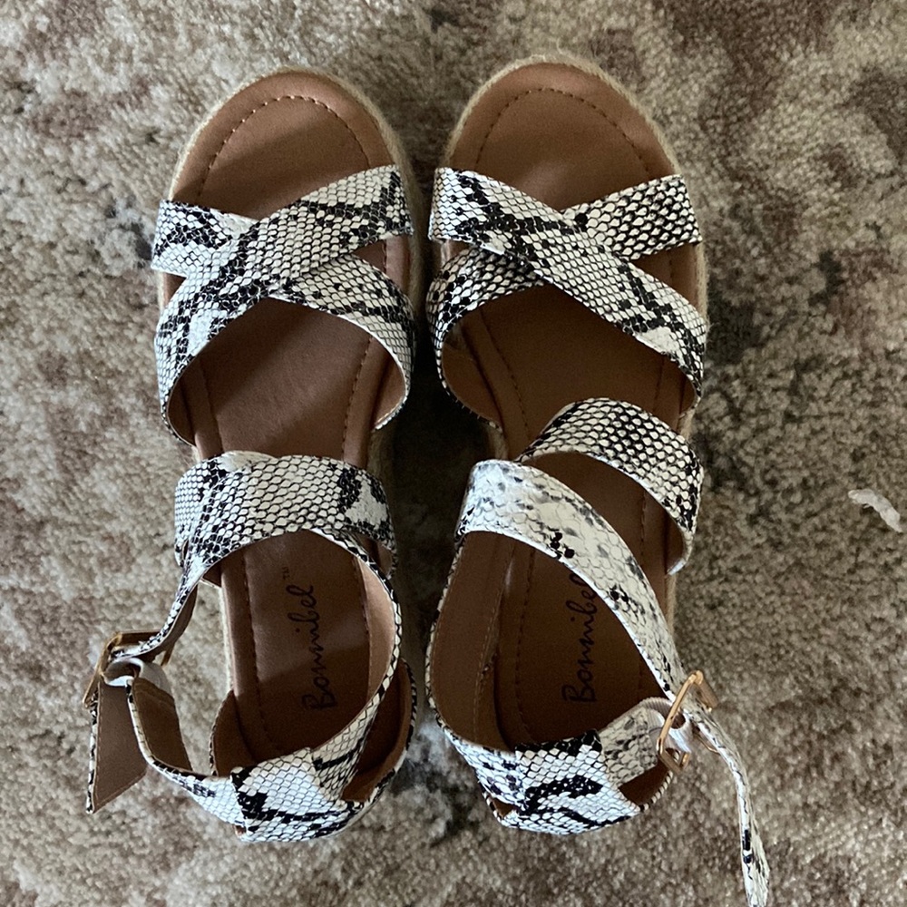 Snakeskin sandals